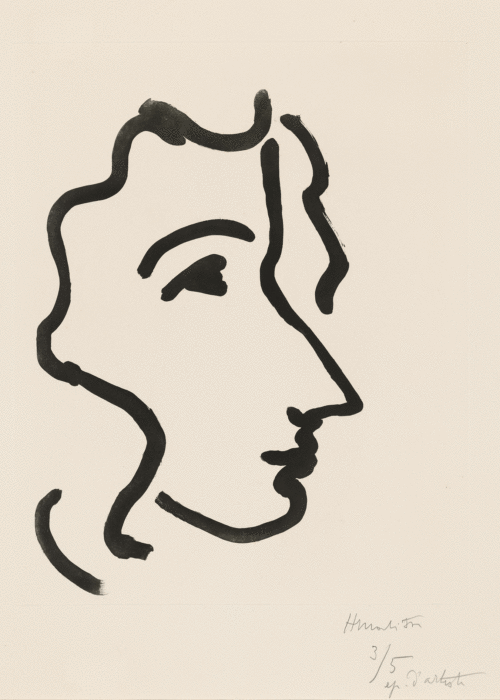 Henri Matisse, Nadia in Sharp Profile, 1948 Yale University Art Gallery, The Arthur Ross Collection